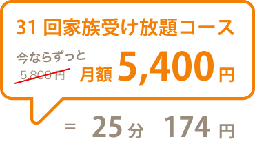 31回家族受け放題コース